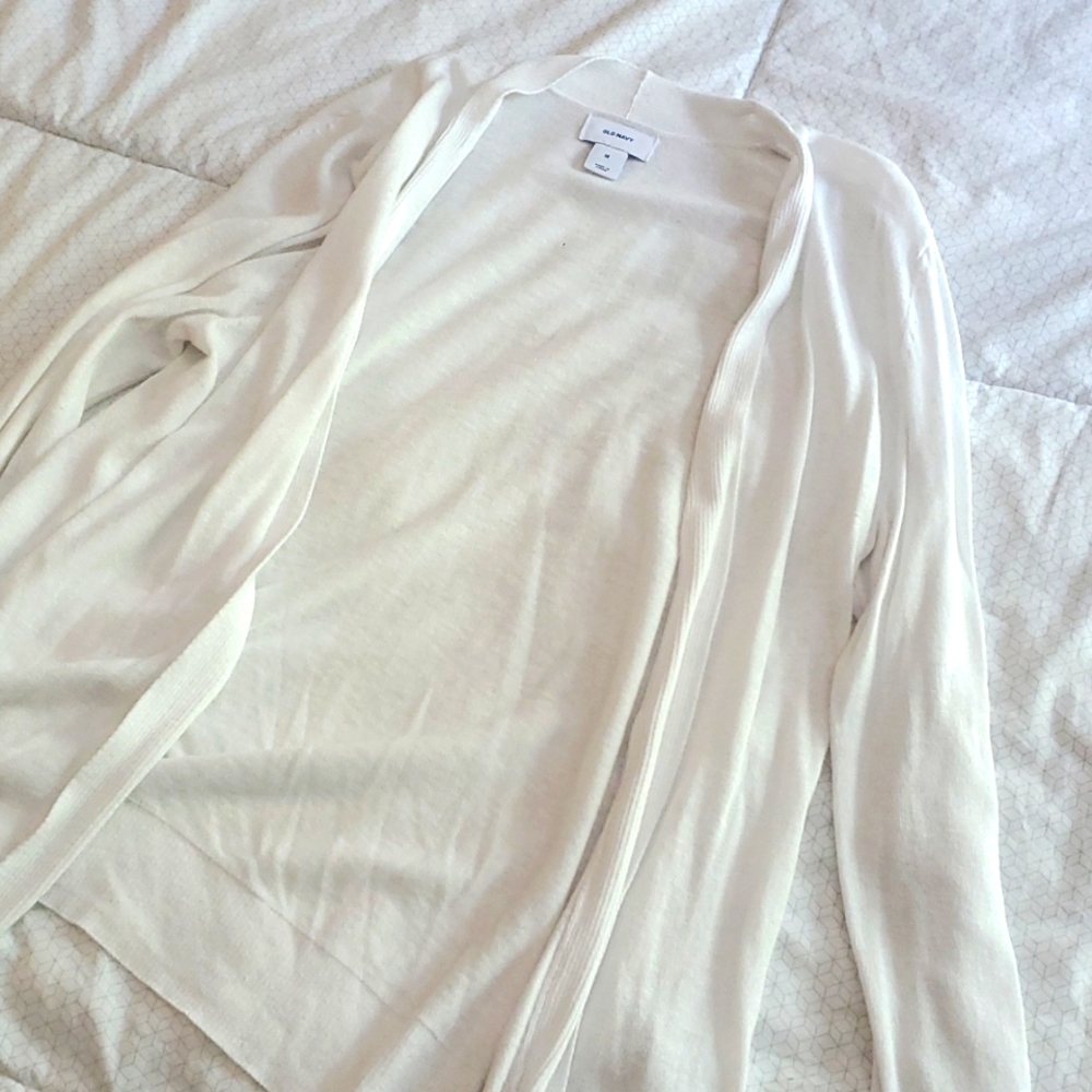 Old Navy White Cardigan
